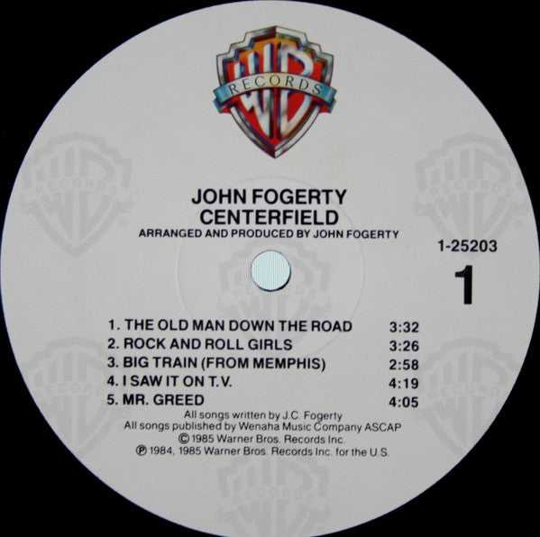 John Fogerty : Centerfield (LP, Album, RE, Spe)