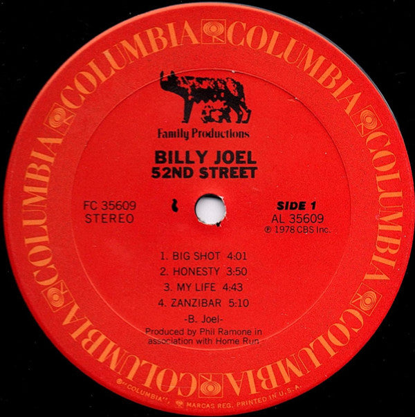 Billy Joel : 52nd Street (LP, Album, Ter)