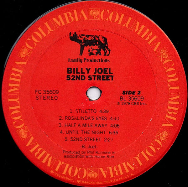 Billy Joel : 52nd Street (LP, Album, Ter)