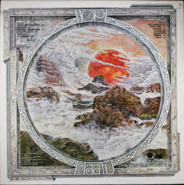 Klaatu : Hope (LP, Album, Jac)