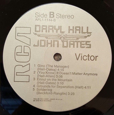 Daryl Hall & John Oates : Daryl Hall & John Oates (LP, Album, Ind)