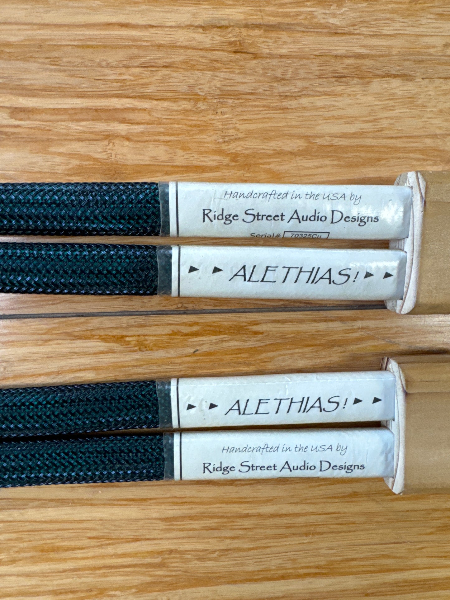 Ridge Street Audio Alethias Reference Speaker Cables 6 FT