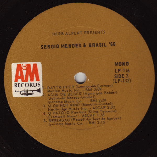 Sergio Mendes & Brasil '66* : Herb Alpert Presents Sergio Mendes & Brasil '66 (LP, Album, Mono)