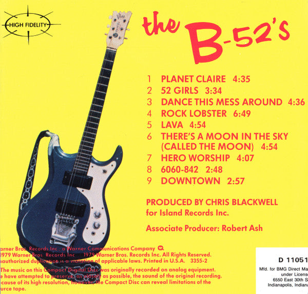 The B-52's : The B-52's (CD, Album, Club, RE, RM, BMG)