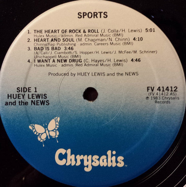 Huey Lewis And The News* : Sports (LP, Album)