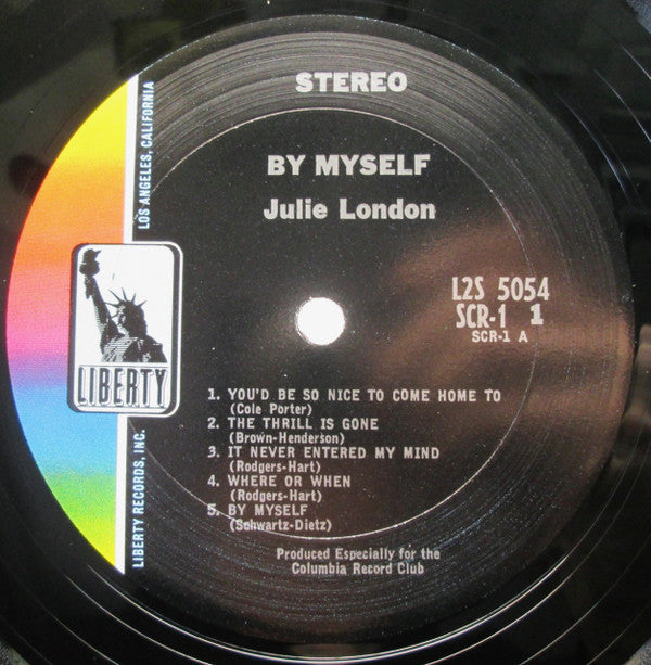 Julie London : By Myself (LP, Comp, Club, San)