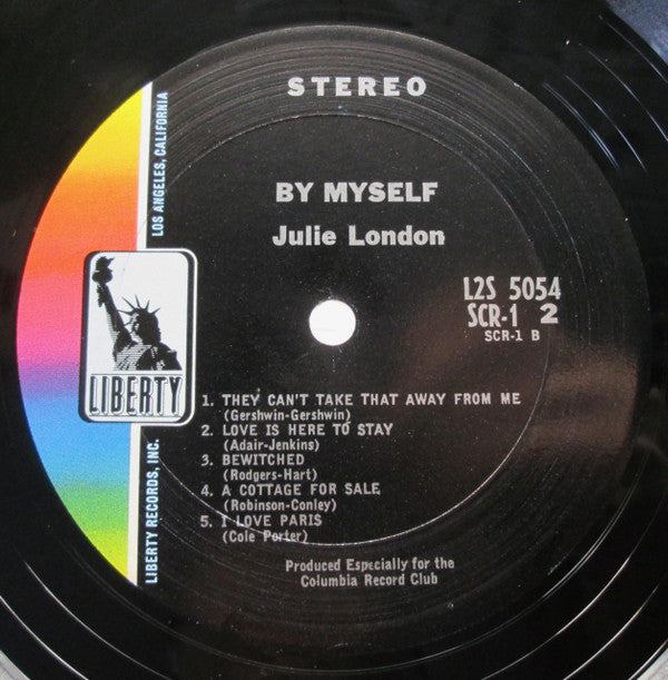 Julie London : By Myself (LP, Comp, Club, San)