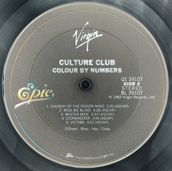 Culture Club : Colour By Numbers (LP, Album, Pit)