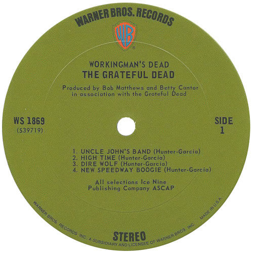 The Grateful Dead : Workingman's Dead (LP, Album, Pit)