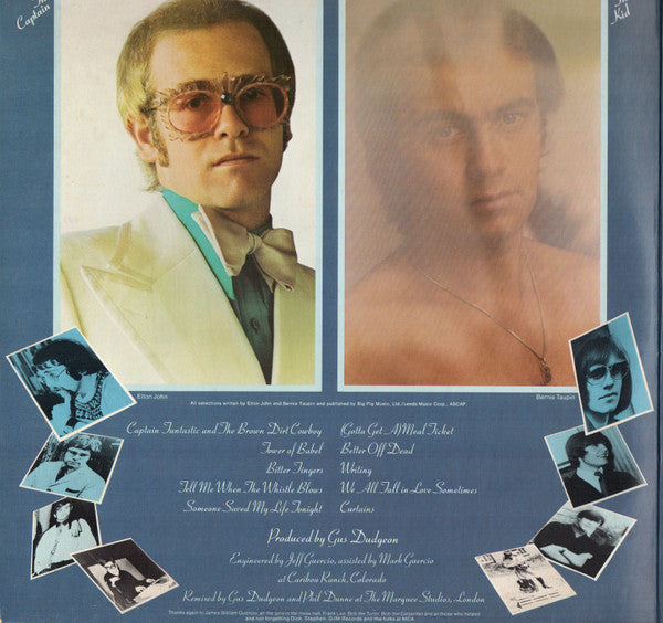 Elton John : Captain Fantastic And The Brown Dirt Cowboy (LP, Album, Pin)