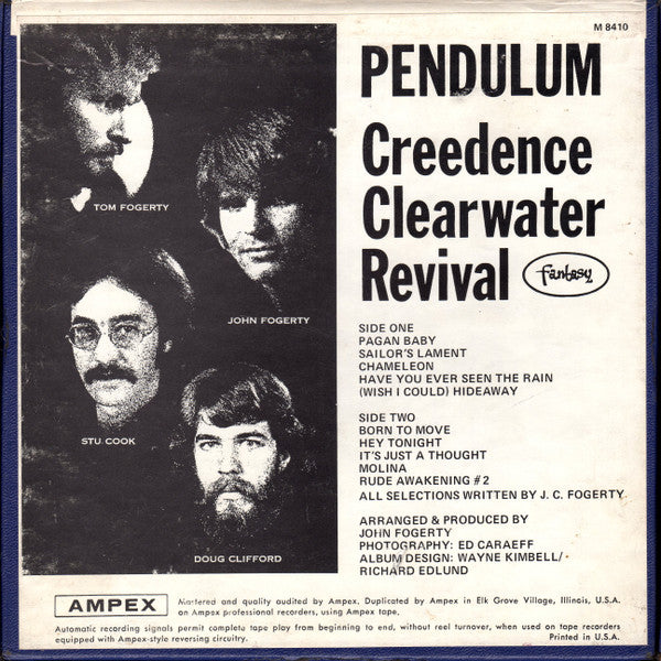 Creedence Clearwater Revival : Pendulum (Reel, 4tr Stereo, 7" Reel, Album)