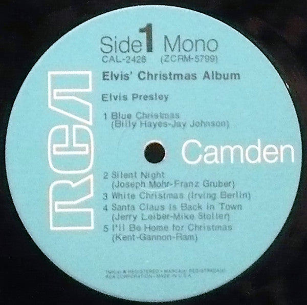 Elvis Presley : Elvis' Christmas Album (LP, Album, Mono, RE)