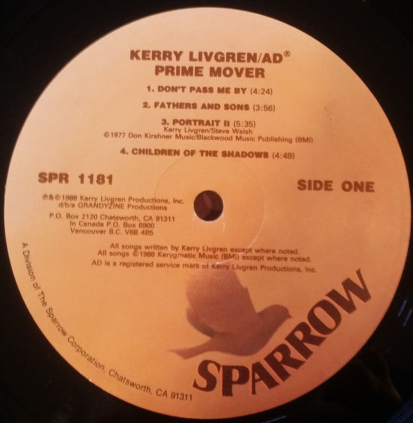 Kerry Livgren / AD (10) : Prime Mover (LP, Album)