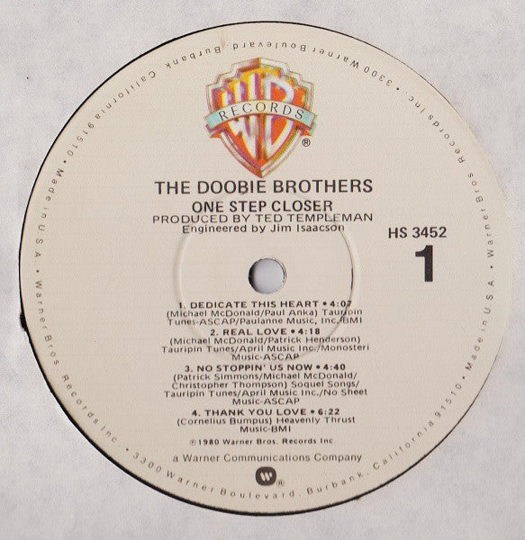 The Doobie Brothers : One Step Closer (LP, Album, RE, Emb)