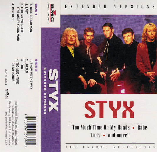 Styx : Extended Versions: The Encore Collection (Cass, Comp)