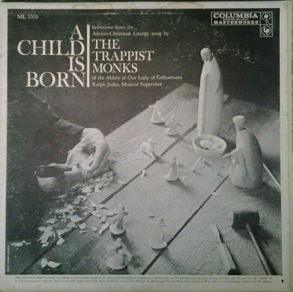 Trappist Monks Of The Abbey Of Gethsemani : A Child Is Born (LP, Mono)