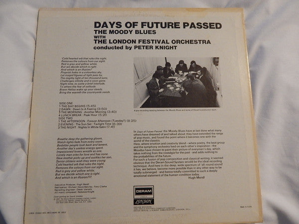 The Moody Blues : Days Of Future Passed (LP, Album, RE, Ter)