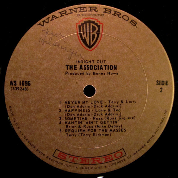 The Association (2) : Insight Out (LP, Album, Pit)