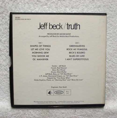 Jeff Beck : Truth (Reel, 4tr Stereo)