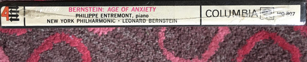 Bernstein* - Philippe Entremont, Leonard Bernstein, New York Philharmonic : Age Of Anxiety (Symphony No. 2 For Piano And Orchestra) (Reel, 4tr Stereo, 7" Reel)