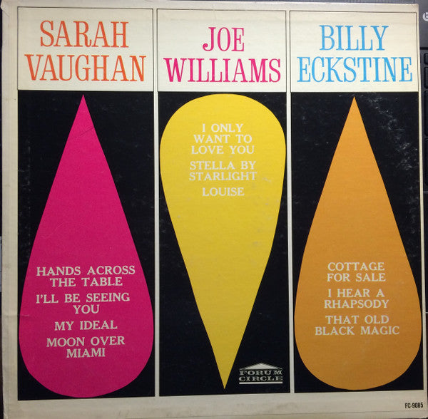 Sarah Vaughan, Joe Williams, Billy Eckstine : Sarah Vaughan / Joe Williams / Billy Eckstine (LP, Comp)