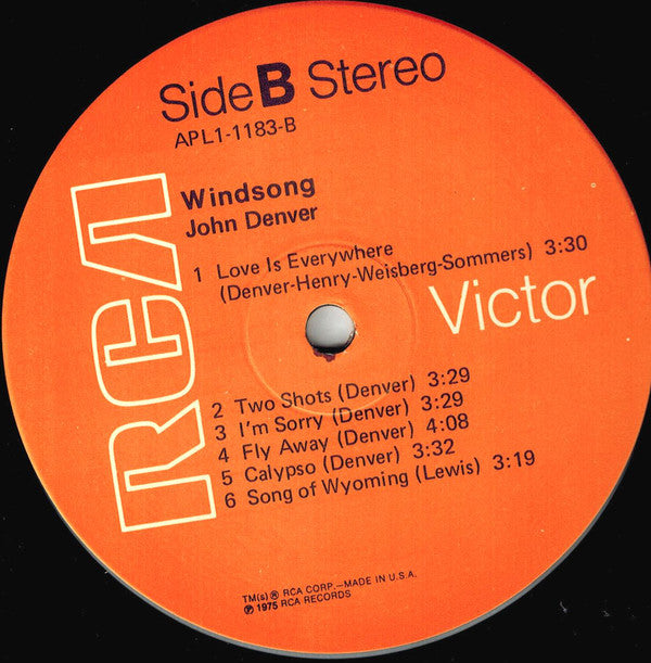 John Denver : Windsong (LP, Album, Hol)