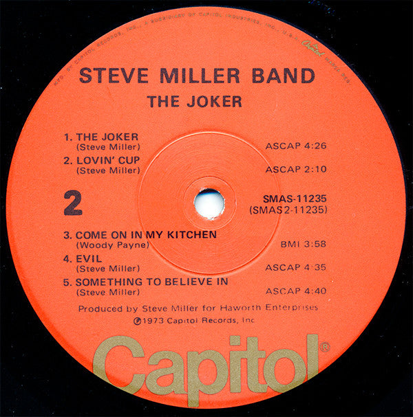 Steve Miller Band : The Joker (LP, Album, Win)