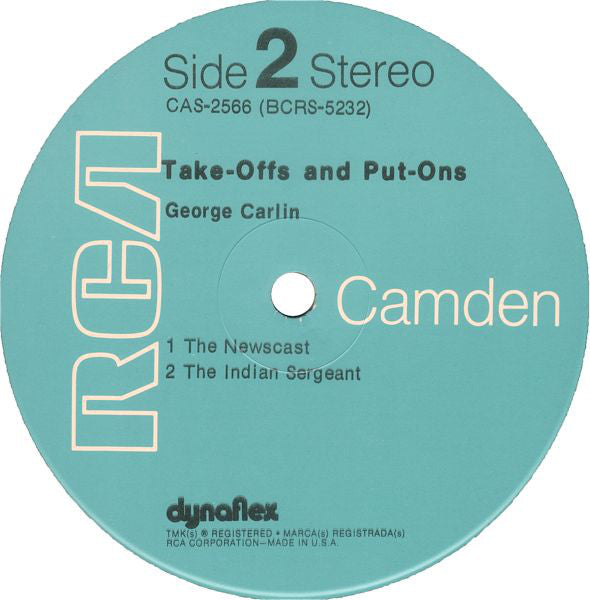 George Carlin : Take-Offs & Put-Ons (LP, Album, RE, Ind)