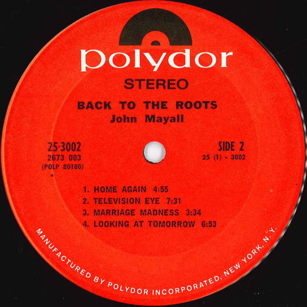 John Mayall : Back To The Roots (2xLP, Album, Ter)