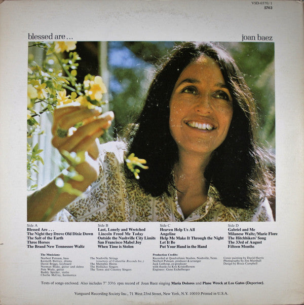 Joan Baez : Blessed Are... (2xLP, Album, Bla + 7", Bla)