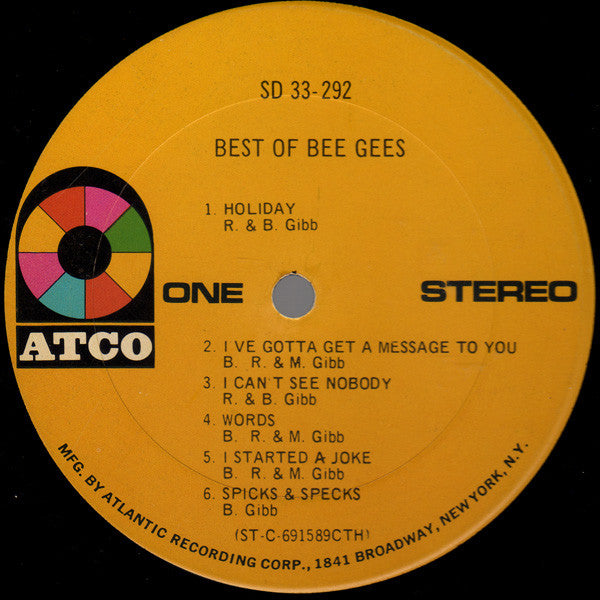 Bee Gees : Best Of Bee Gees (LP, Comp, CTH)