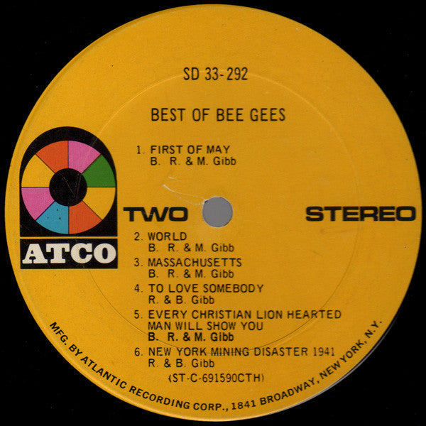 Bee Gees : Best Of Bee Gees (LP, Comp, CTH)