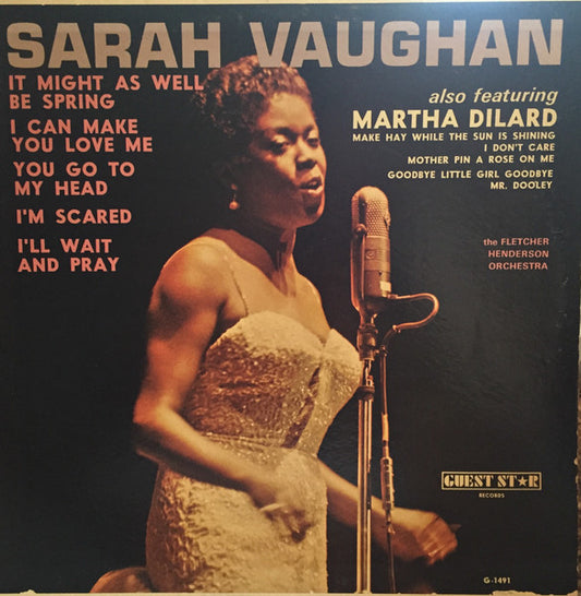 Sarah Vaughan Also Featuring Martha Dilard, The Fletcher Henderson Orchestra* : Sarah Vaughan (LP, Comp, Mono)