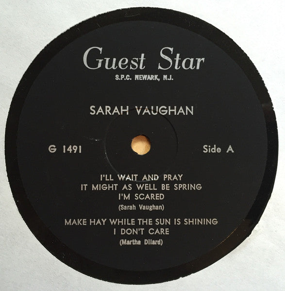 Sarah Vaughan Also Featuring Martha Dilard, The Fletcher Henderson Orchestra* : Sarah Vaughan (LP, Comp, Mono)