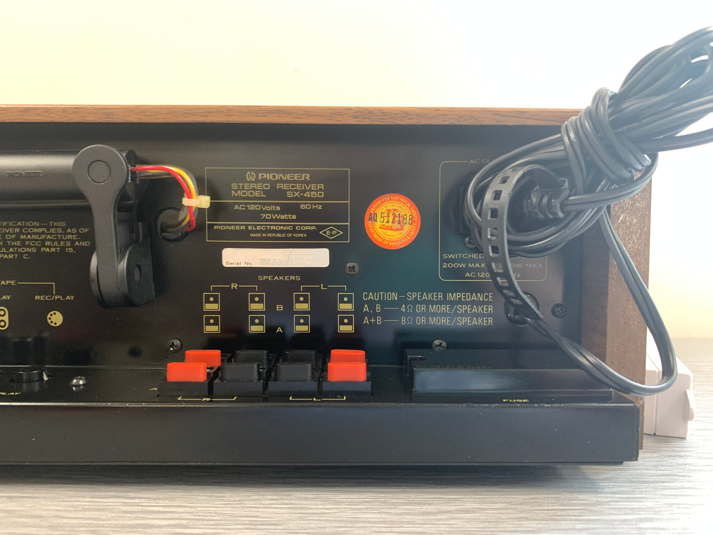 Pioneer SX-450 FM/MW Stereo Receiver (1976)