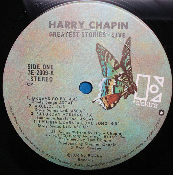 Harry Chapin : Greatest Stories - Live (2xLP, Album, CP )