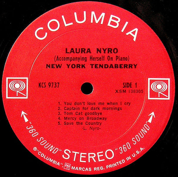 Laura Nyro : New York Tendaberry (LP, Album, Pit)