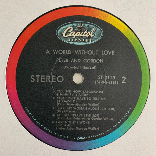 Peter And Gordon* : A World Without Love (LP, Album, Scr)