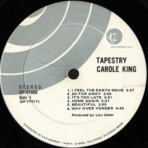 Carole King : Tapestry (LP, Album, Ter)