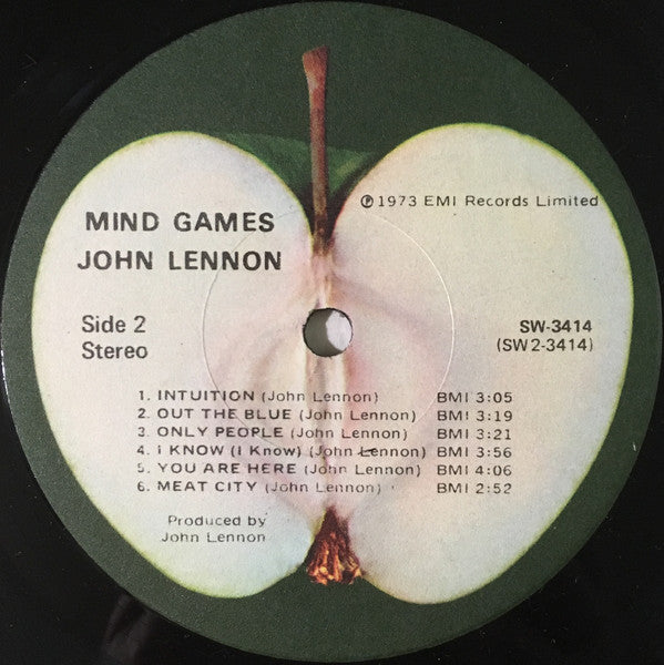 John Lennon : Mind Games (LP, Album, Jac)