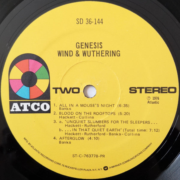 Genesis : Wind & Wuthering (LP, Album, PR-)