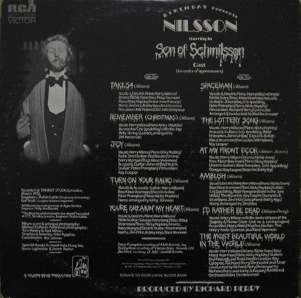 Nilsson* : Son Of Schmilsson (LP, Album, Ind)