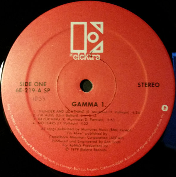 Gamma (5) : Gamma 1 (LP, Album, SP )