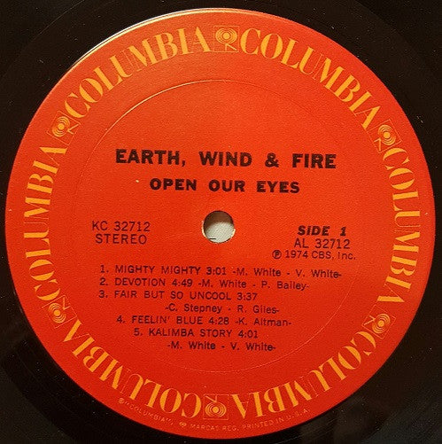 Earth, Wind & Fire : Open Our Eyes (LP, Album, Ter)