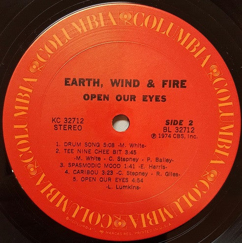 Earth, Wind & Fire : Open Our Eyes (LP, Album, Ter)