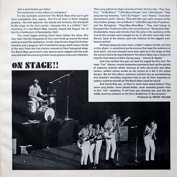 The Beach Boys : Concert (LP, Album, Scr)