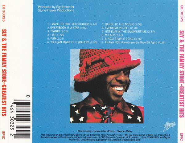 Sly & The Family Stone : Greatest Hits (CD, Comp, Club, RE)