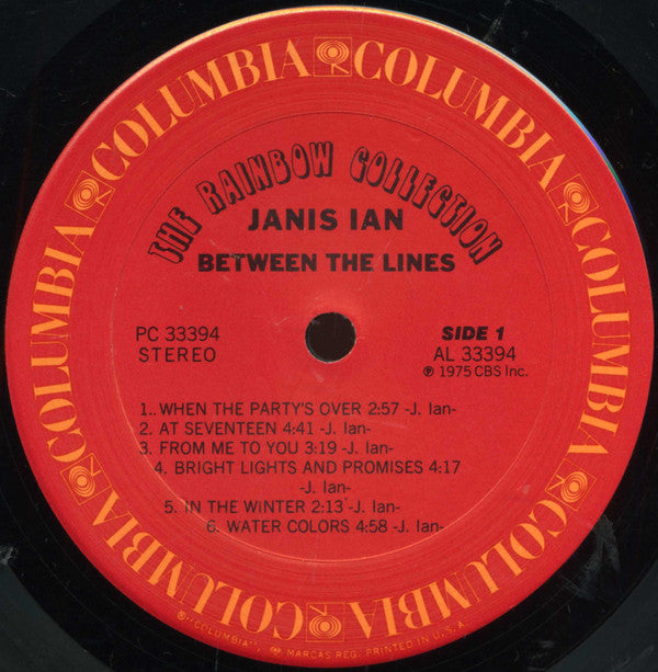 Janis Ian : Between The Lines (LP, Album, Pit)