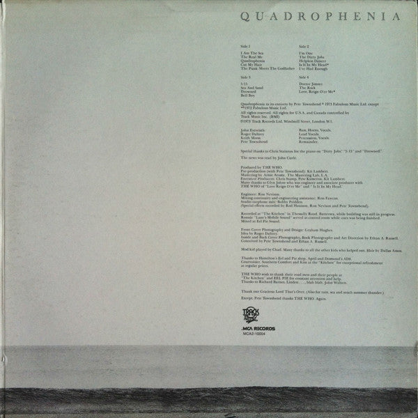 The Who : Quadrophenia (2xLP, Album, RE)