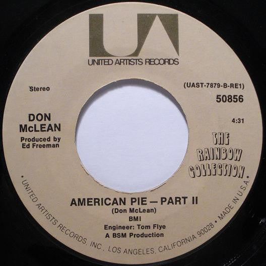 Don McLean : American Pie (7", Single, Styrene, Ter)